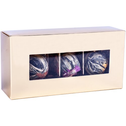 Krabička na rozkvitnutú čokoládu 3 ks - zlatá. / ks.