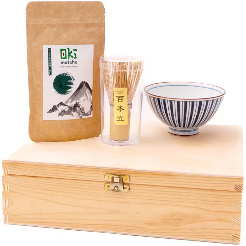 Matcha sada 3 kusov v drevenej krabičke. / ks.