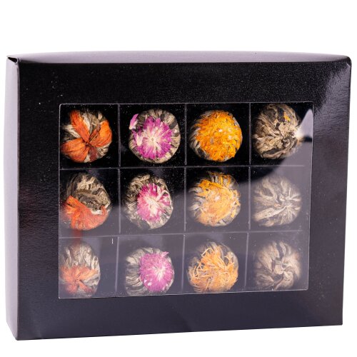 Krabička na rozkvitnutú čokoládu 12 ks - čierna. / ks.