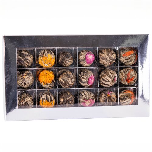 Krabička na rozkvitnutú čokoládu 18 ks - strieborná. / ks.